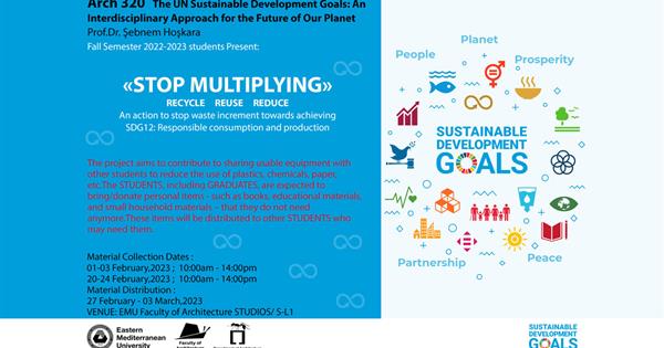 Project Supporting The UN Sustainable Development Goals From EMU Architecture Department Students