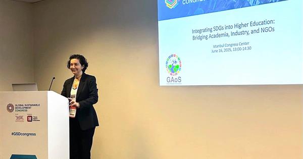 Prof. Dr. Şebnem Hoşkara Represents EMU at the Times Higher Education (THE) Global Sustainable Development Congress