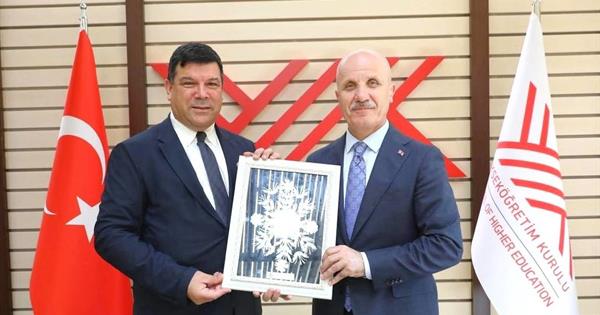EMU Rector Prof. Dr. Hasan Kılıç Holds a Series of Meetings in Ankara During Visit for the Interuniversity Council Meeting